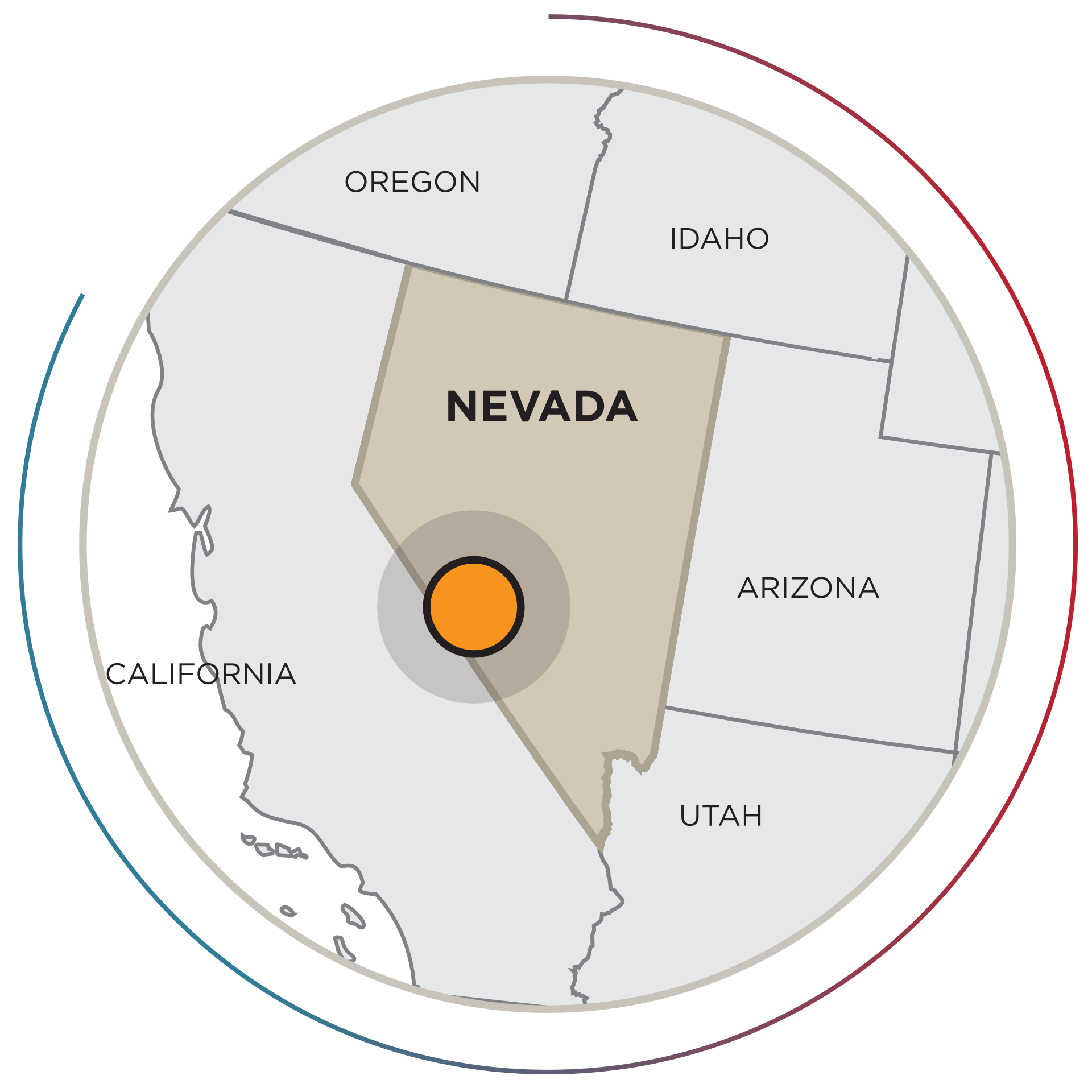 Map Nevada