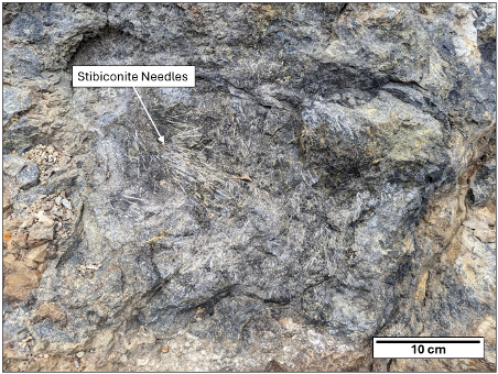 Rock Outcrop In The Merrimac Mine